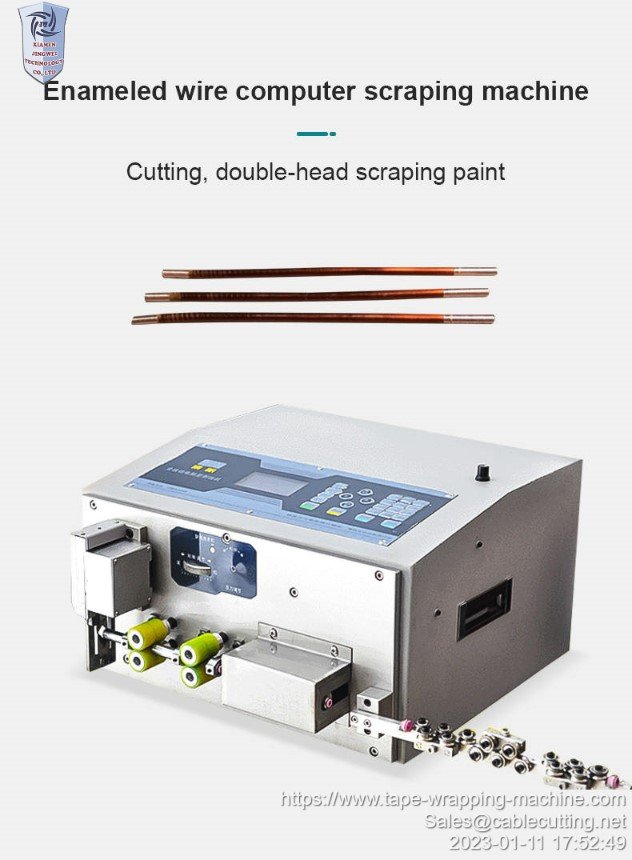 Enameled wire stripping cutting machine, Enameled Wire Skin Peeling Machine, 6 Mm Square Yarn Wire Skin Remove, Enameled Wire Paint Remove Equipment 