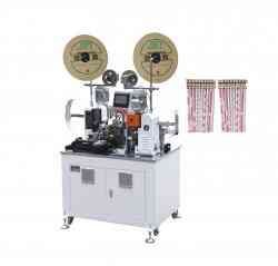 Automatic Both Ends Flat Ribbon Cable Cutting Stripping And Crimping Machine